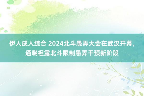 伊人成人综合 2024北斗愚弄大会在武汉开幕，通晓袒露北斗限制愚弄干预新阶段