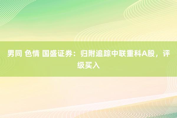 男同 色情 国盛证券：归附追踪中联重科A股，评级买入