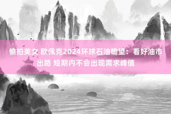 偷拍美女 欧佩克2024环球石油瞻望：看好油市出路 短期内不会出现需求峰值