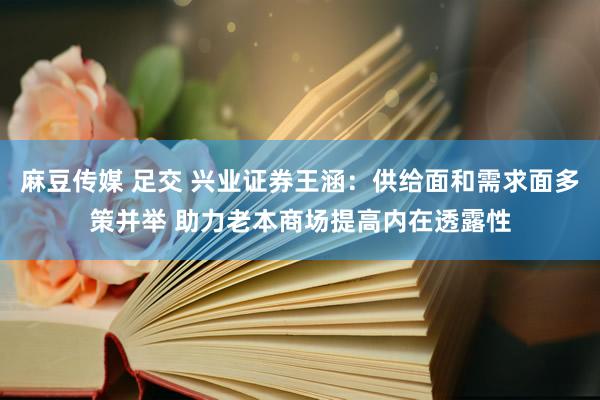 麻豆传媒 足交 兴业证券王涵：供给面和需求面多策并举 助力老本商场提高内在透露性