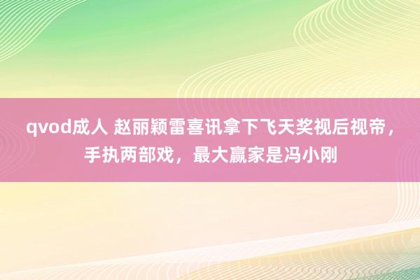 qvod成人 赵丽颖雷喜讯拿下飞天奖视后视帝，手执两部戏，最大赢家是冯小刚