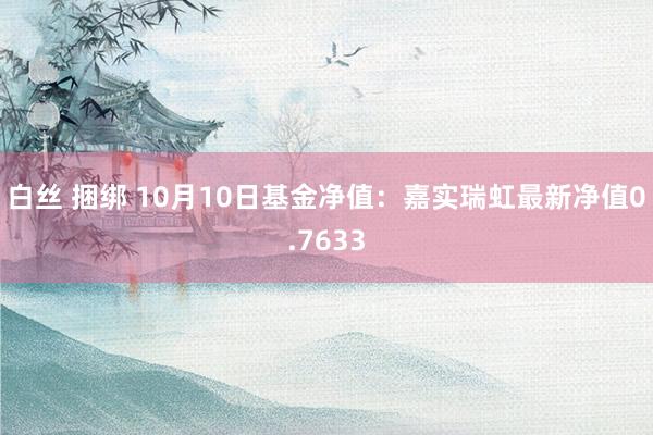 白丝 捆绑 10月10日基金净值：嘉实瑞虹最新净值0.7633