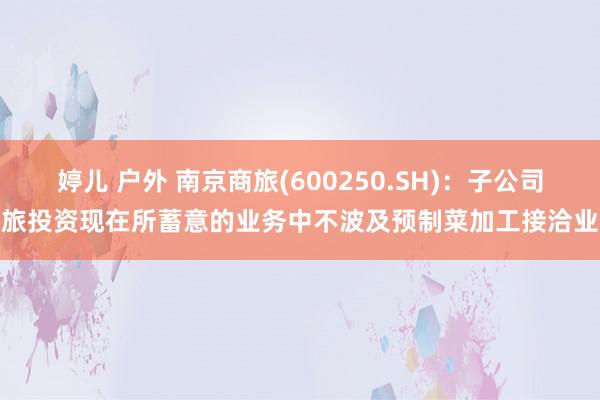 婷儿 户外 南京商旅(600250.SH)：子公司新旅投资现在所蓄意的业务中不波及预制菜加工接洽业务