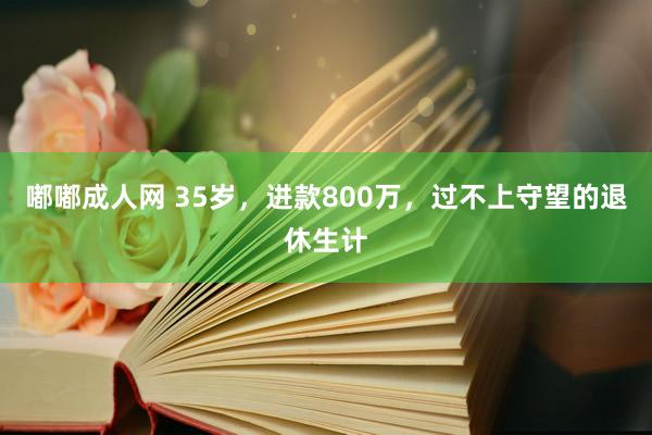 嘟嘟成人网 35岁，进款800万，过不上守望的退休生计