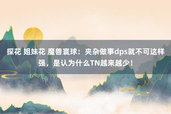 探花 姐妹花 魔兽寰球：夹杂做事dps就不可这样强，是认为什么TN越来越少！