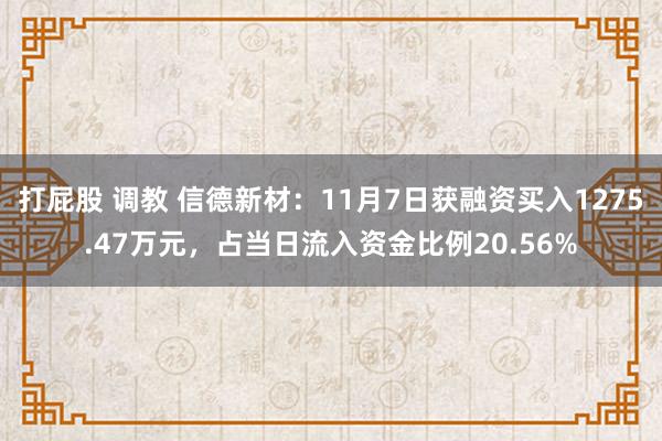 打屁股 调教 信德新材：11月7日获融资买入1275.47万元，占当日流入资金比例20.56%