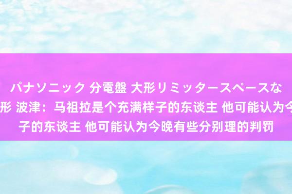 パナソニック 分電盤 大形リミッタースペースなし 露出・半埋込両用形 波津：马祖拉是个充满样子的东谈主 他可能认为今晚有些分别理的判罚