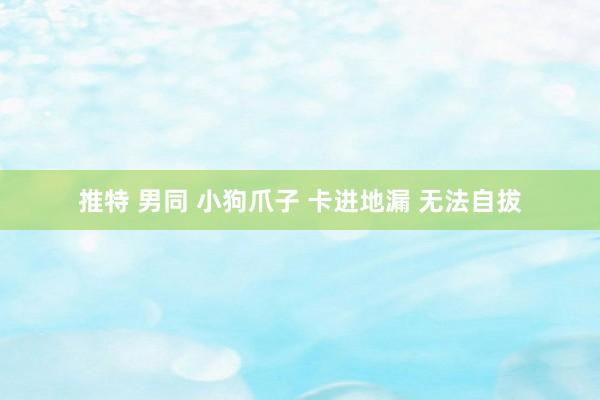 推特 男同 小狗爪子 卡进地漏 无法自拔