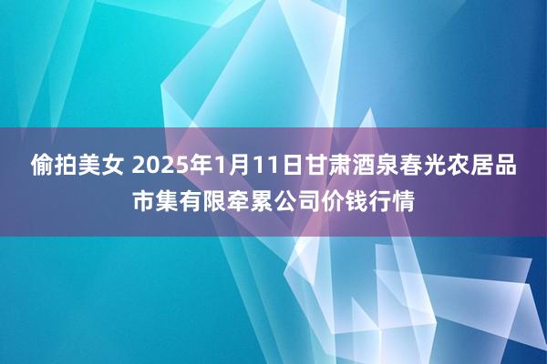 偷拍美女 2025年1月11日甘肃酒泉春光农居品市集有限牵累公司价钱行情